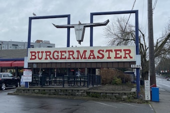 caption: The original Burgermaster location in Seattle's University District. The business is set to close at the end of February.