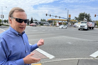 caption: Jim Hammond is Shoreline's manager for intergovernmental affairs. He said physical improvements helped reduce crime on Aurora Avenue North.