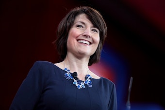 caption: McMorris Rodgers speaking at the 2015 Conservative Political Action Conference (CPAC) in Washington, D.C.