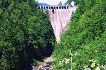 caption: Puget Sound Energy's Lower Baker Dam in 2009.