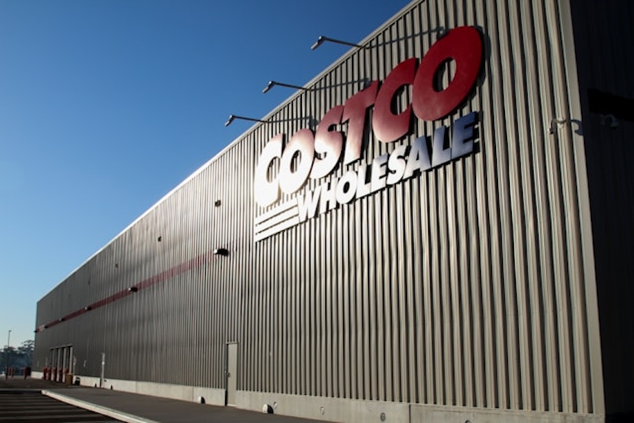 caption: A Costco Wholesale building. 