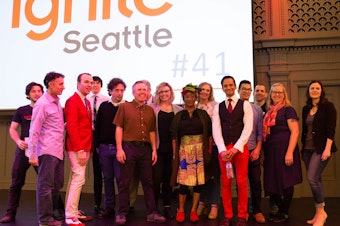 caption: Participants at Ignite Seattle 41