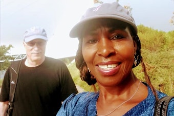 caption: Doug Paterson, left, and his wife Annah Paterson, right. Doug and Annah met at a concert.