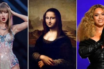 caption: Taylor Swift, the Mona Lisa and Beyoncé.
