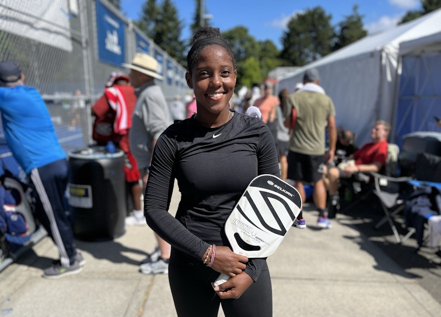 caption: Sharienne Ricardo, pro pickleball player.