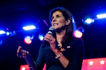 caption: Former South Carolina Gov. Nikki Haley said she'd vote for Donald Trump in the November election, though she urged him to reach out to her supporters.