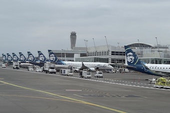 caption: Seattle-Tacoma International Airport, shown on July 22, 2024, plans a major expansion.