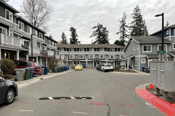 caption: This Habitat for Humanity rowhouse project in Renton, Washington, is home to Wanda Maldonado and her family.