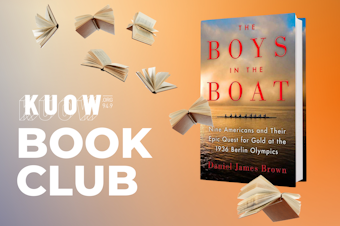 caption: The KUOW Book Club is reading "The Boys in the Boat" by Daniel James Brown in August 2024.