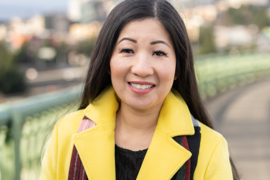 caption: Tanya Woo was appointed to fill a City Council position in 2024 but lost a bid to keep the seat in November. 