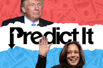 PredictIT graphic Kamala Harris Donald Trump