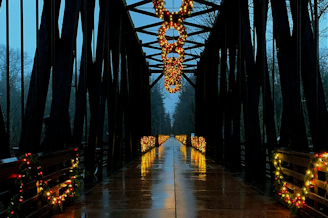 caption: A bridge in Sequim, Wash. built in 1915 over the Dungeness River that has been incorporated into modern hiking trails. 