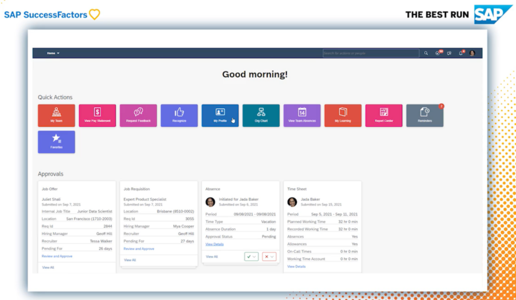 SAP SuccessFactors Homepage